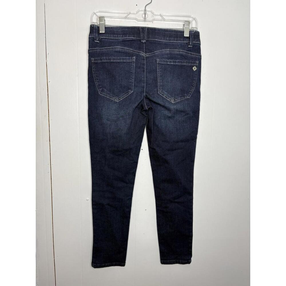 Democracy Jeans Womens 4P Ab solution Dark Wash Skinny Fit Stretchy Waistband - Picture 2 of 6